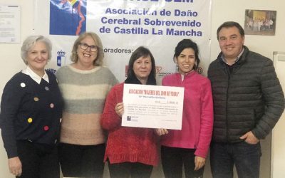 ADACE CLM recibe la recaudación del Mercadillo Solidario de la Asociación ‘Mujeres del 2000’ de Yebra (Guadalajara)