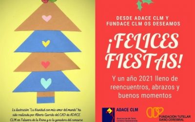 Desde ADACE CLM os deseamos Felices Fiestas y que 2021 sea un año cargado de buenos momentos, cercanía y abrazos