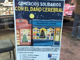 Campaña «Comercios Solidarios con el Daño Cerebral» en Talavera de la Reina